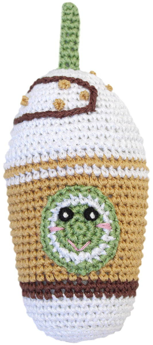 Mocha Grande Crocheted Knit Knack Pet Toy