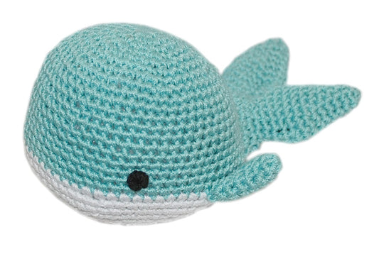 Whale Crocheted Knit Knack Pet Toy
