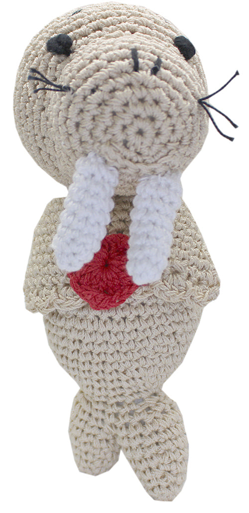 Walter Walrus Crocheted Knit Knack Pet Toy
