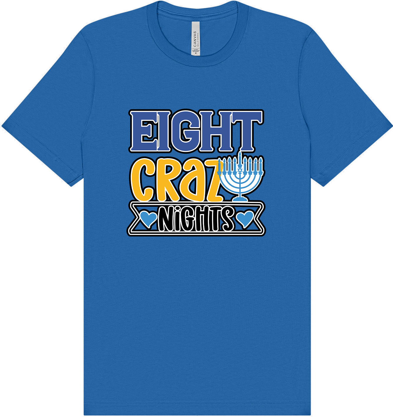 Eight Crazy Nights Adult Bella Canvas Shirt