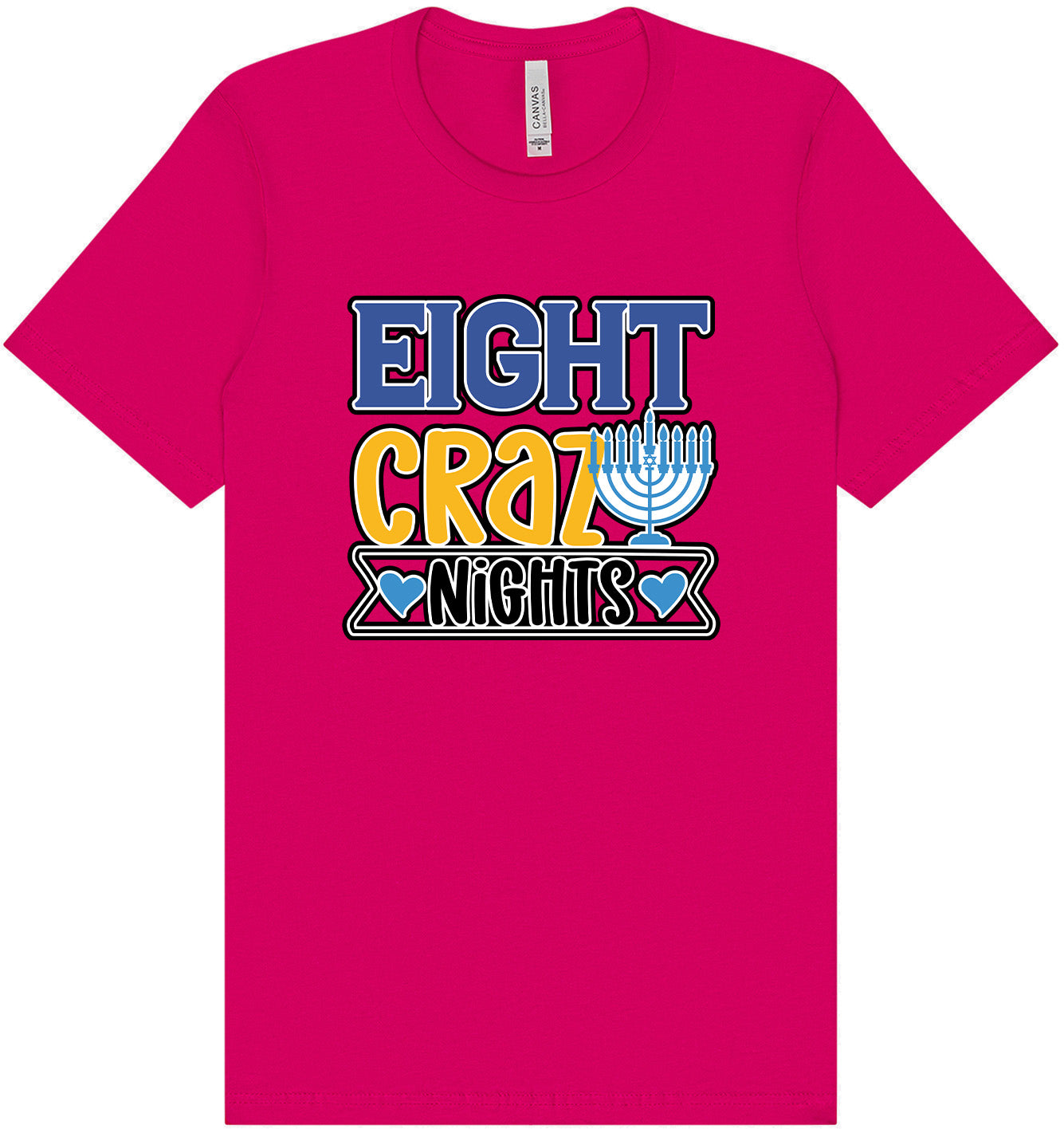 Eight Crazy Nights Adult Bella Canvas Shirt