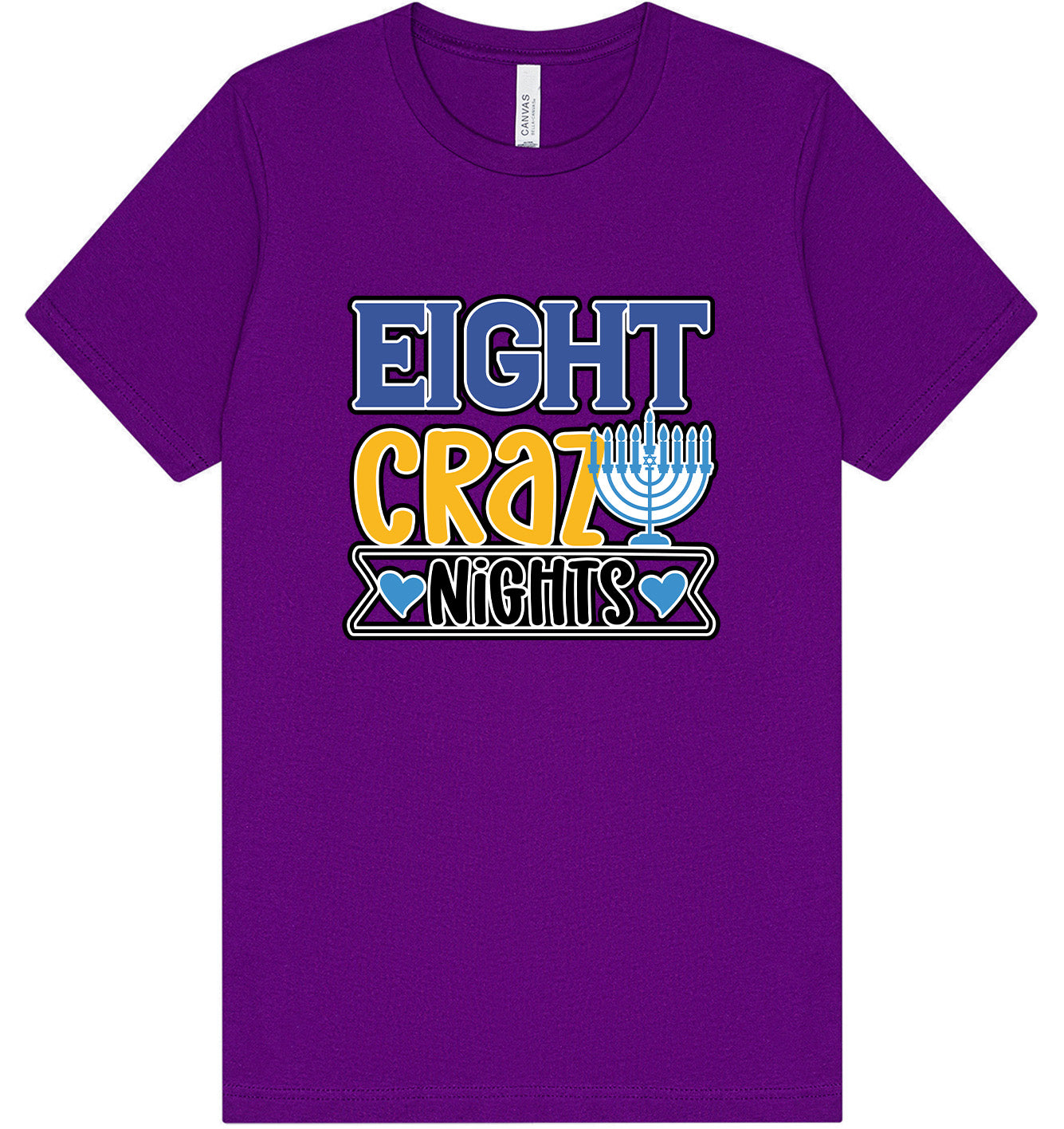Eight Crazy Nights Adult Bella Canvas Shirt
