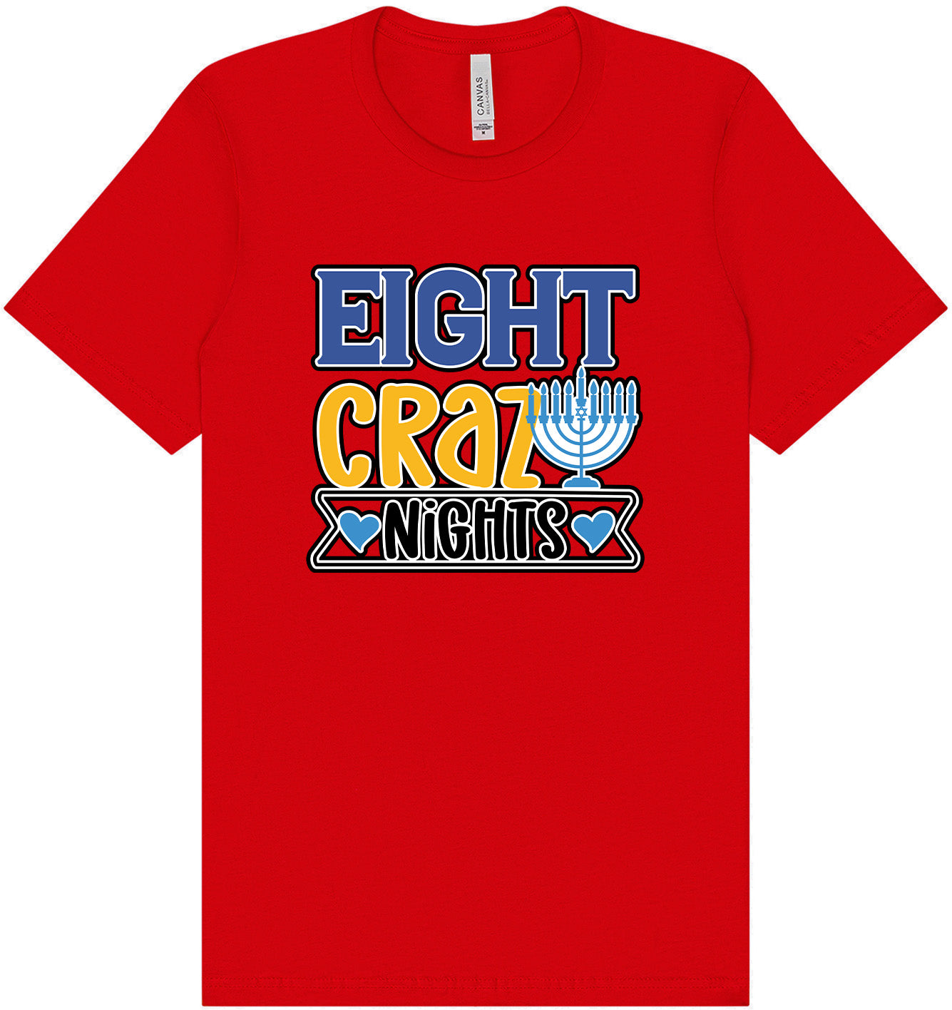 Eight Crazy Nights Adult Bella Canvas Shirt