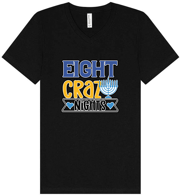Eight Crazy Nights Unisex V-Neck Shirt