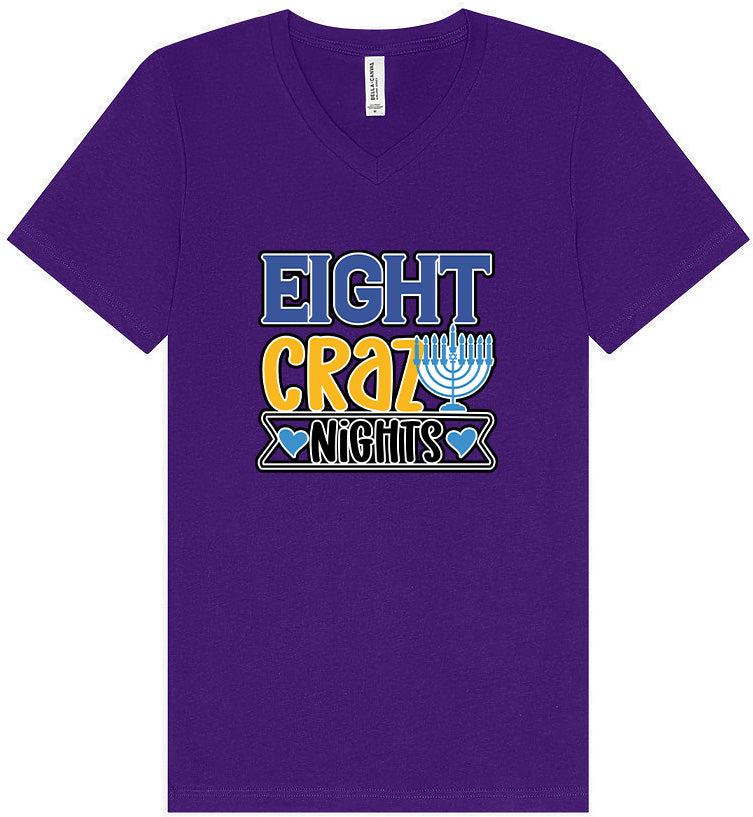 Eight Crazy Nights Unisex V-Neck Shirt