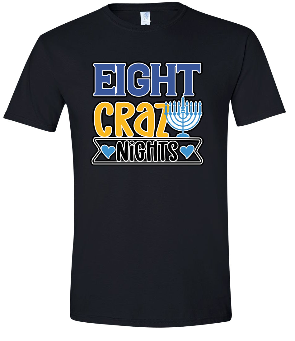 Eight Crazy Nights Adult Gildan Soft Shirt