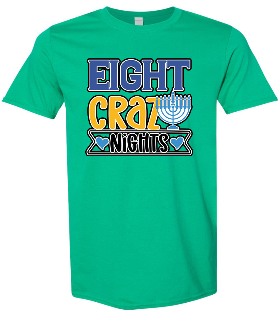Eight Crazy Nights Adult Gildan Soft Shirt