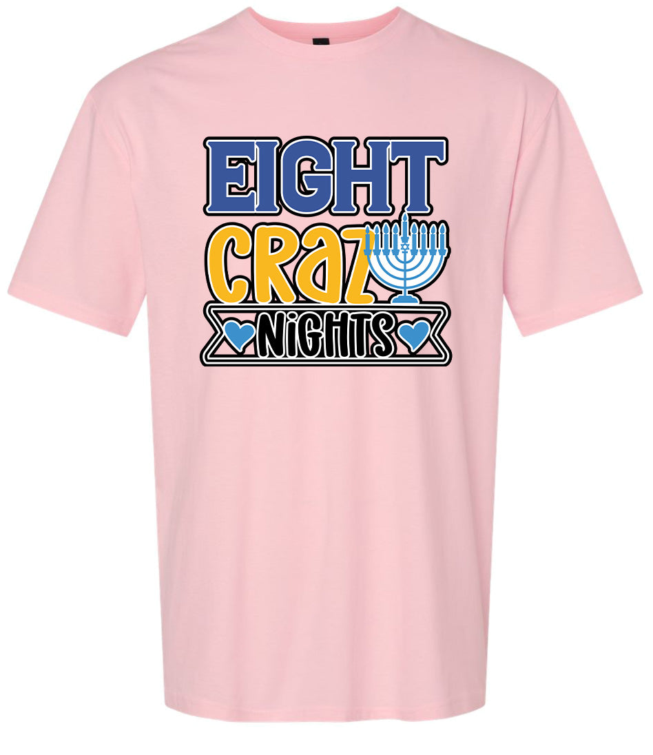 Eight Crazy Nights Adult Gildan Soft Shirt