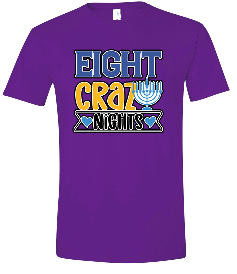Eight Crazy Nights Adult Gildan Soft Shirt