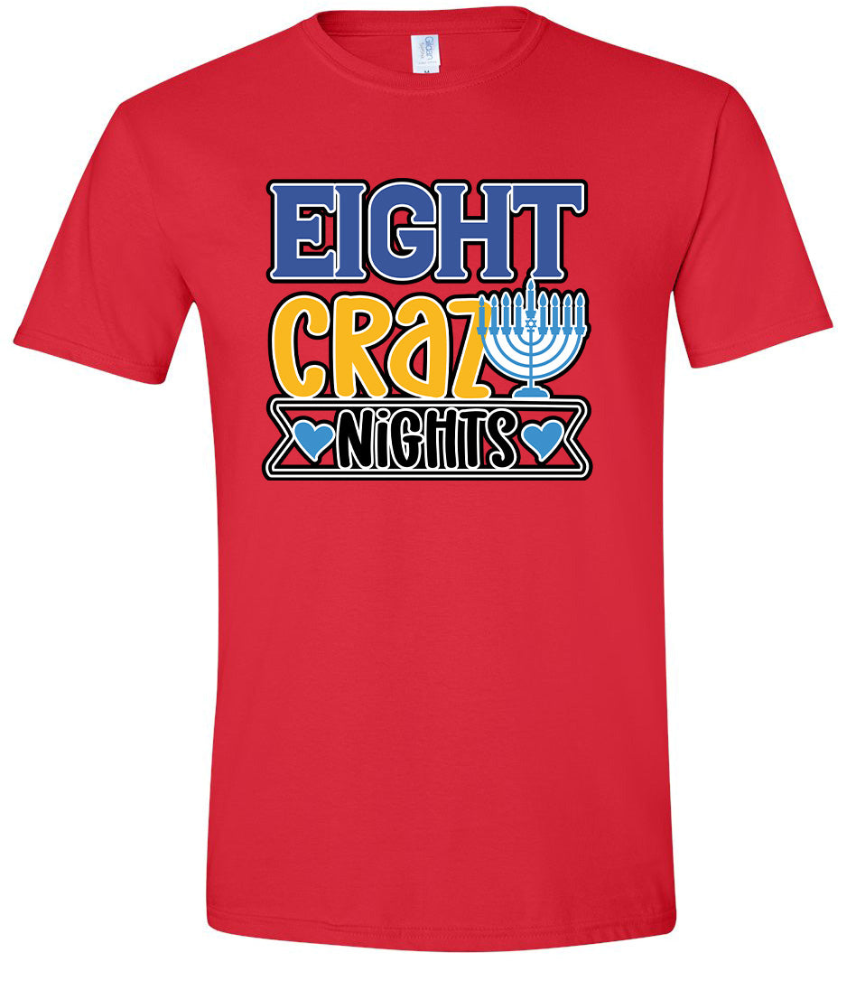 Eight Crazy Nights Adult Gildan Soft Shirt