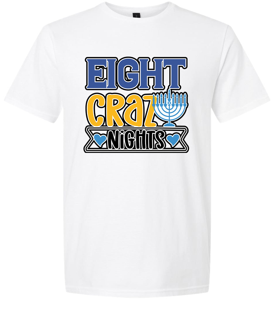 Eight Crazy Nights Adult Gildan Soft Shirt