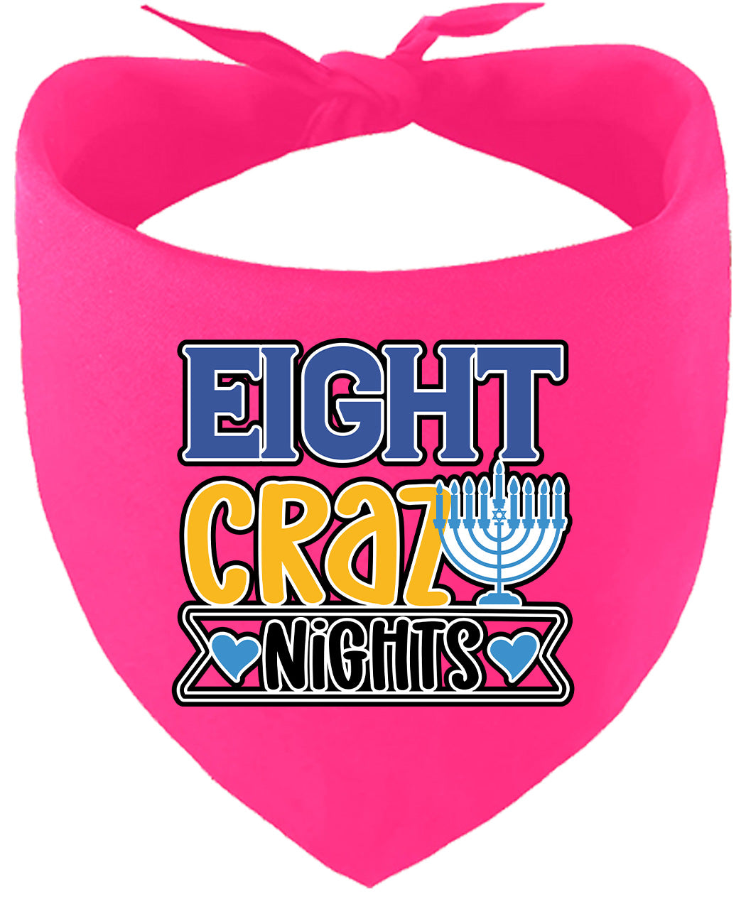 Eight Crazy Nights Pet Bandana