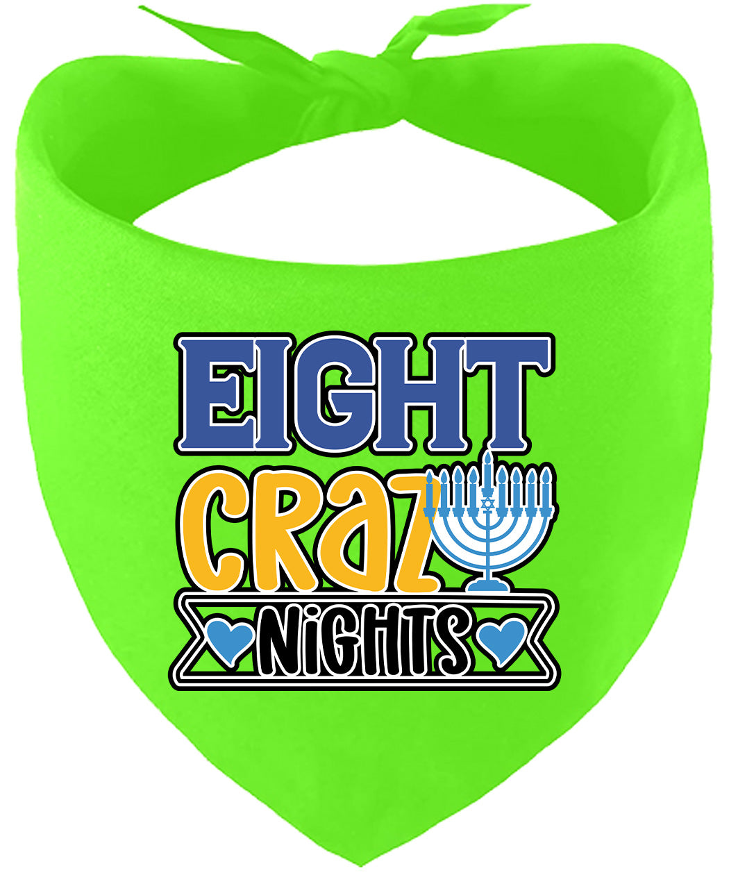 Eight Crazy Nights Pet Bandana