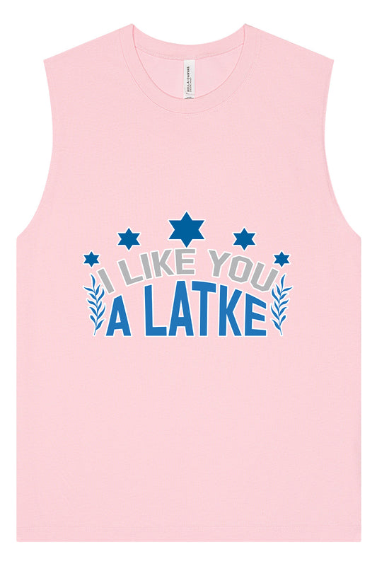 I Like You A Latke Muscle Tank