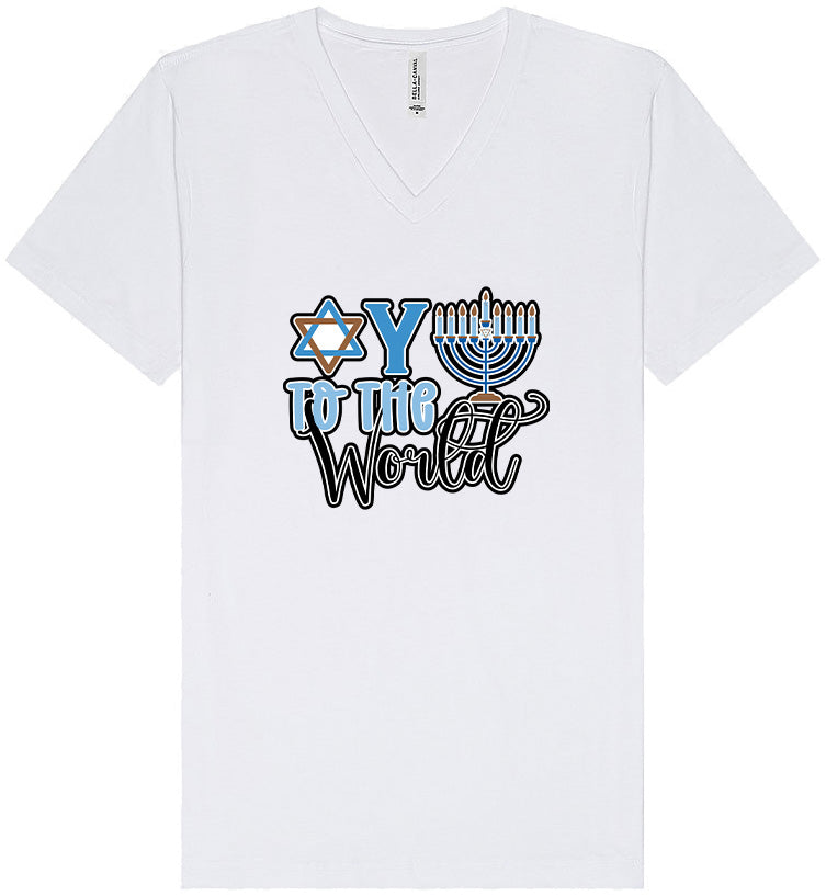 Oy To The World Unisex V-Neck Shirt