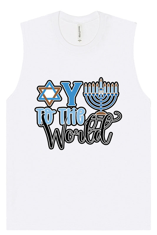 Oy To The World Muscle Tank