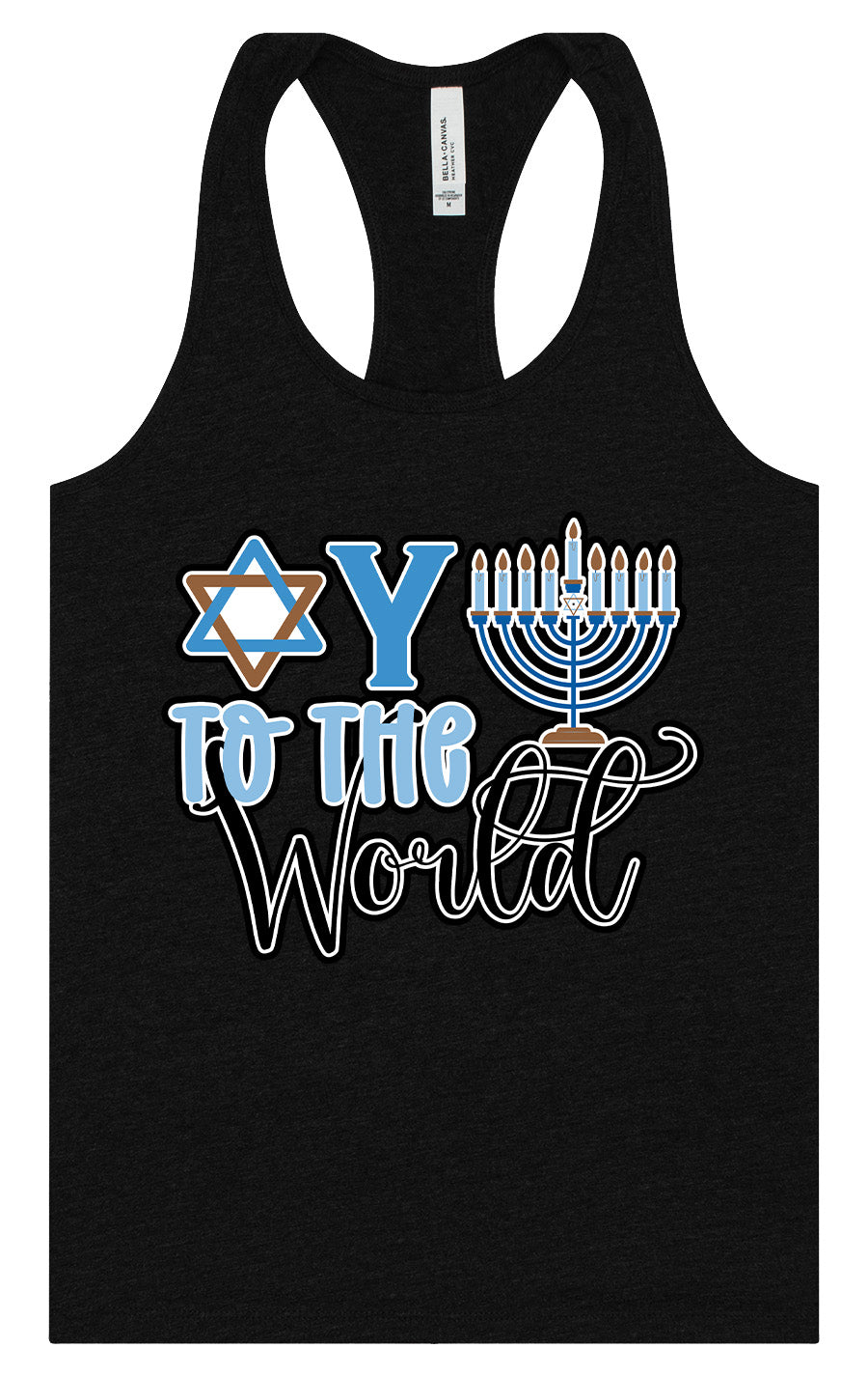 Oy To The World Women's Racerback Tank