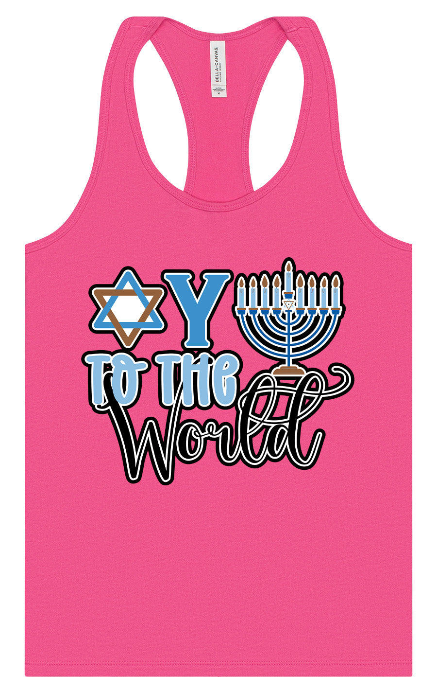 Oy To The World Women's Racerback Tank