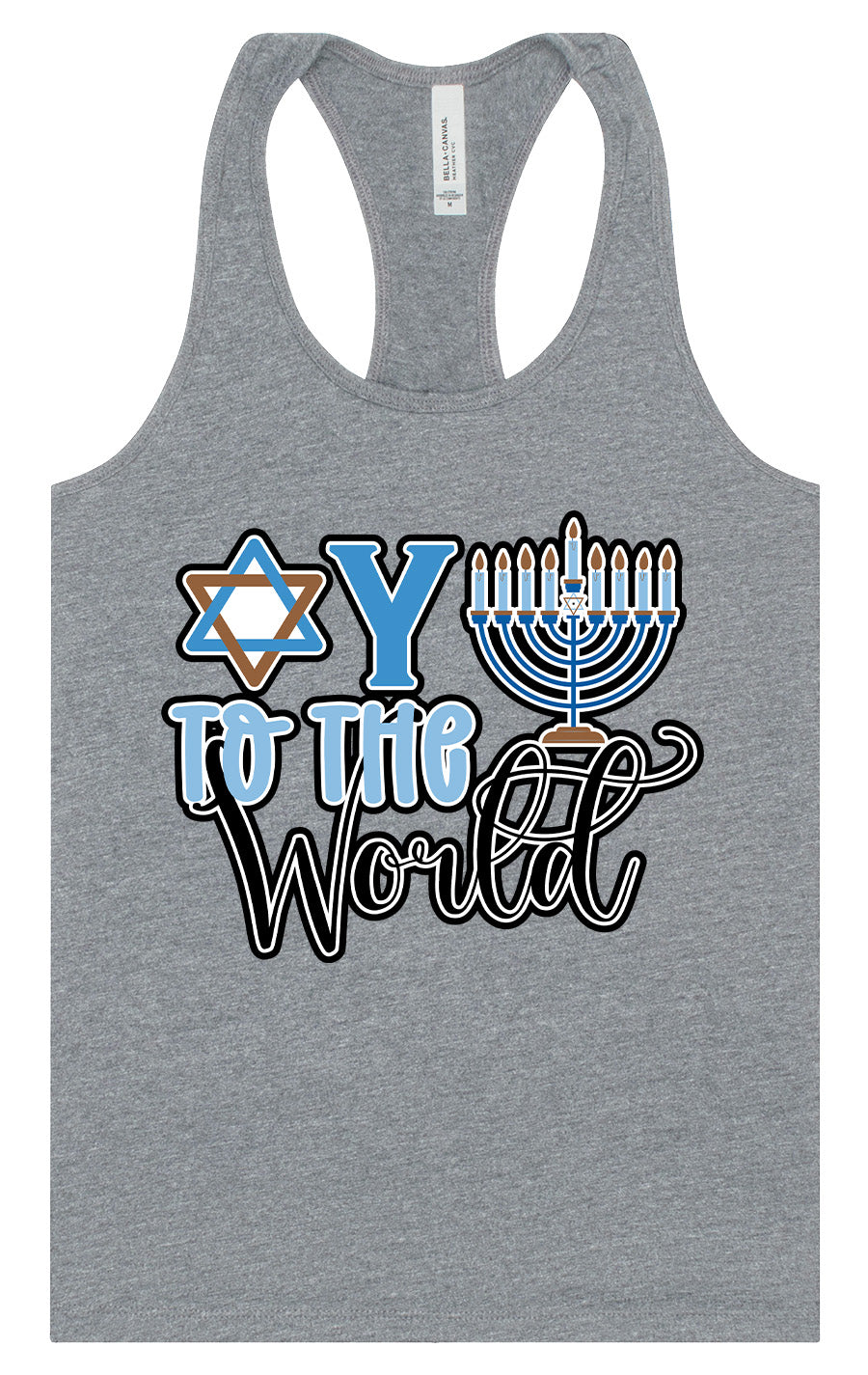 Oy To The World Women's Racerback Tank