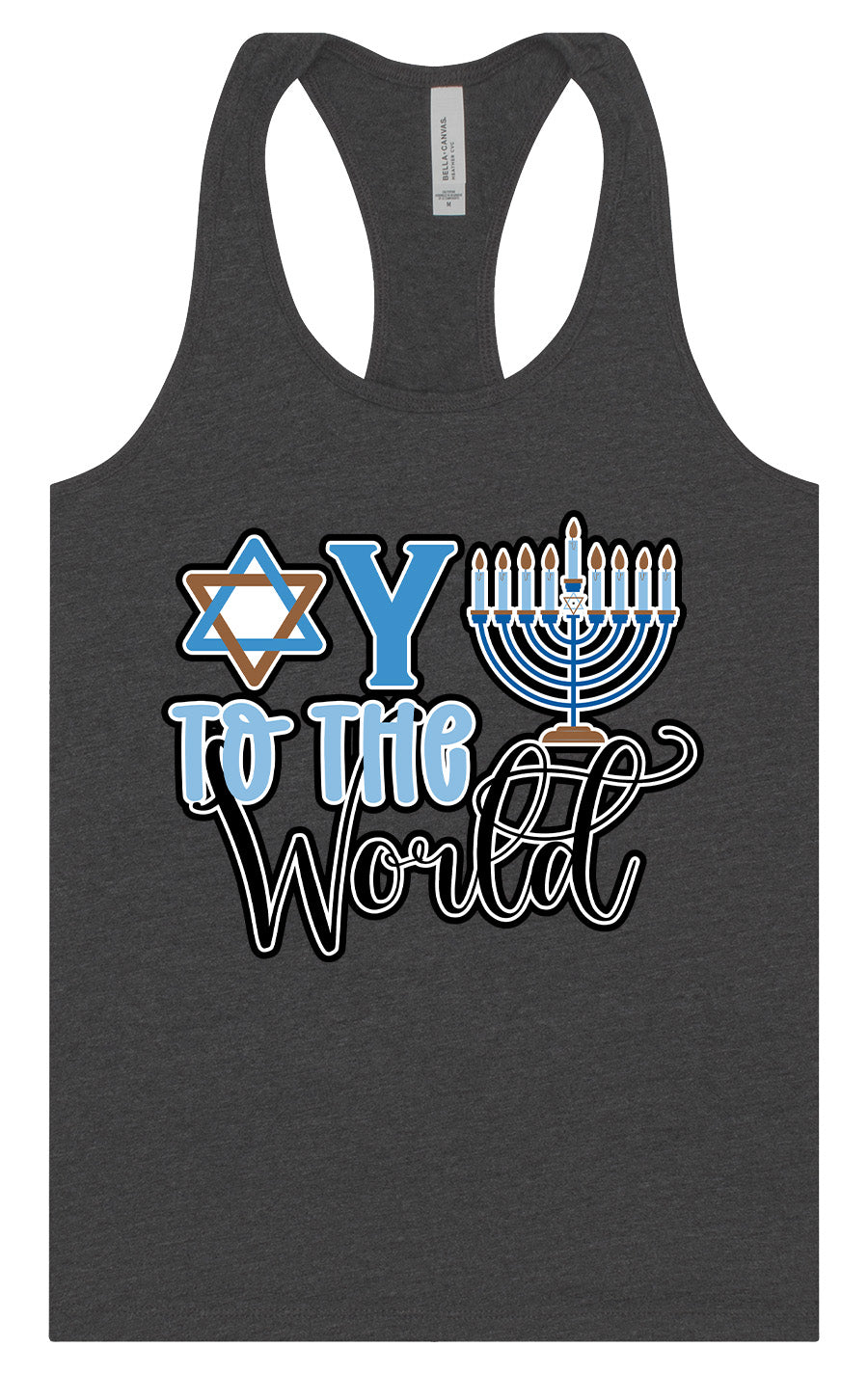 Oy To The World Women's Racerback Tank