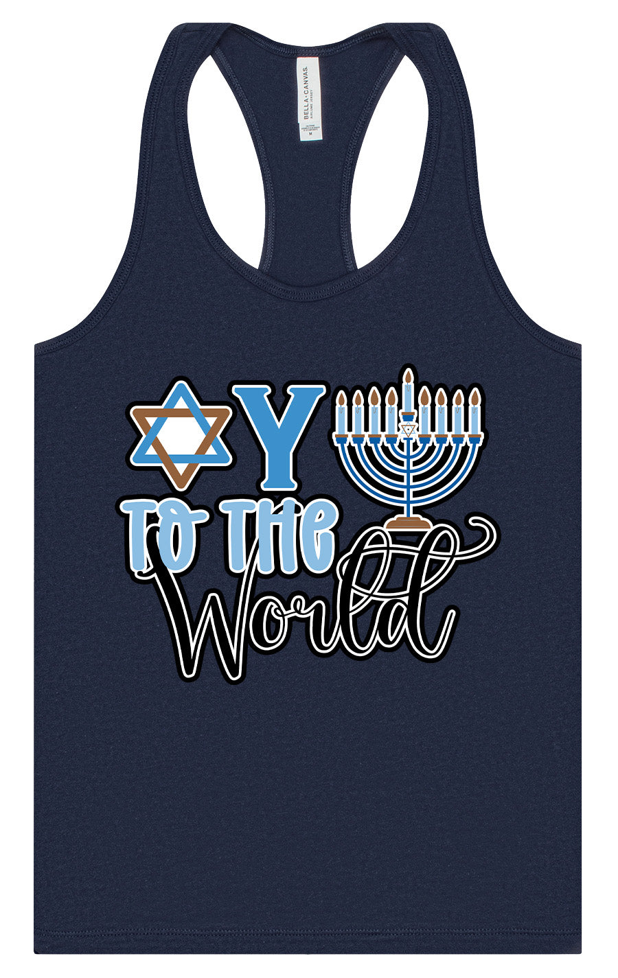 Oy To The World Women's Racerback Tank