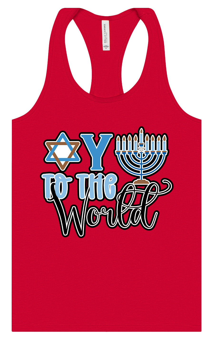 Oy To The World Women's Racerback Tank