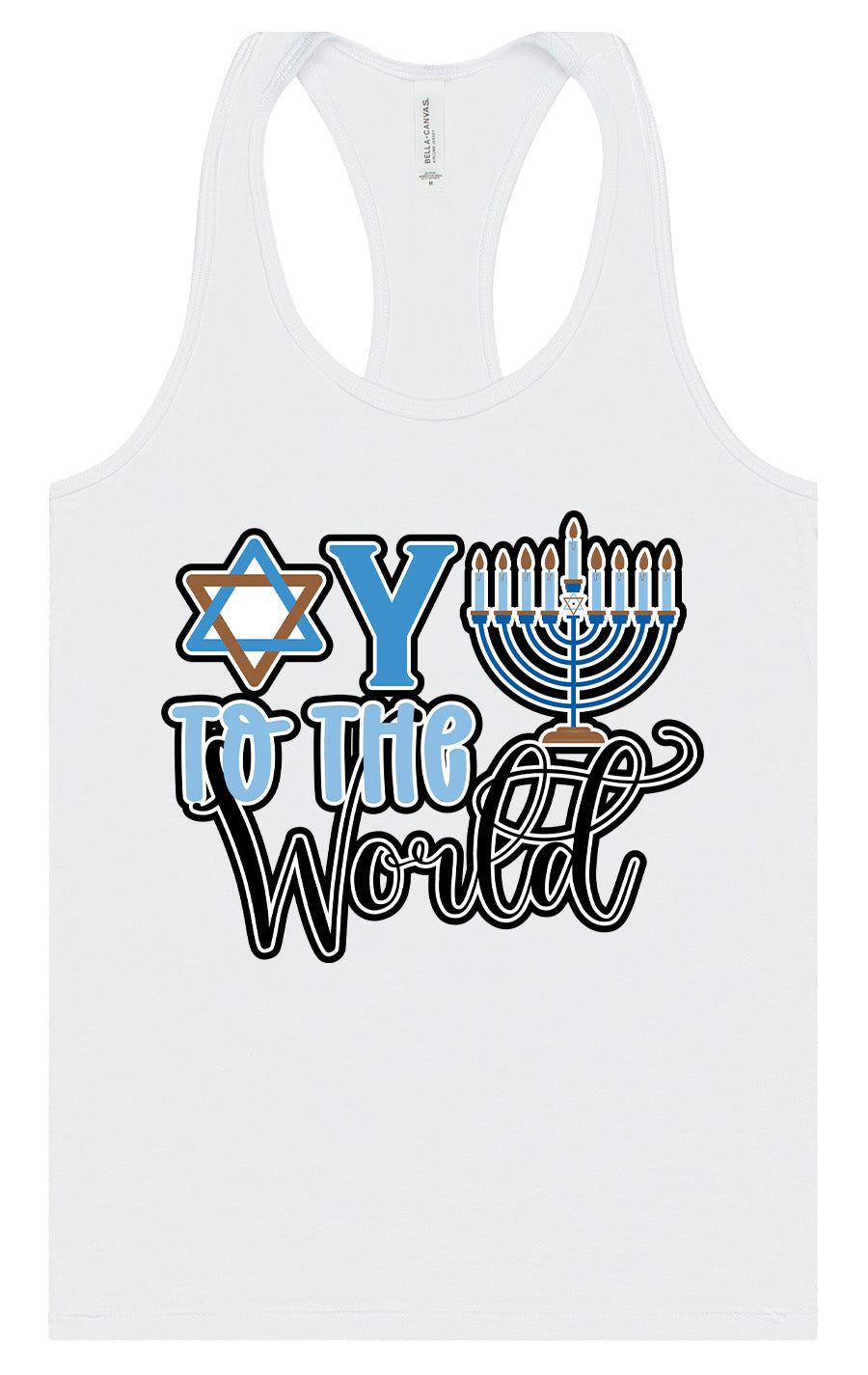 Oy To The World Women's Racerback Tank