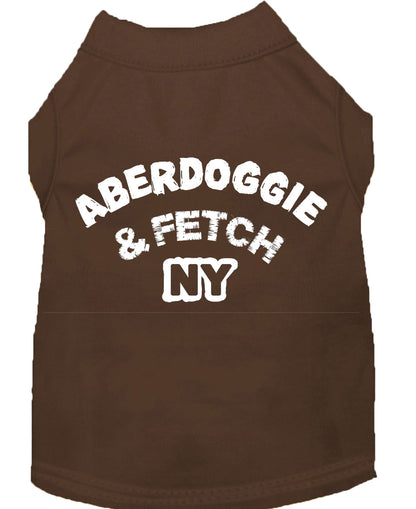 Pet Shirt "Aberdoggie and Fetch NY"