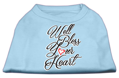 Pet Dog & Cat Shirt Screen Printed, "Well Bless Your Heart"