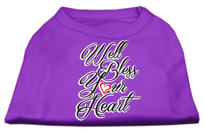 Pet Dog & Cat Shirt Screen Printed, "Well Bless Your Heart"