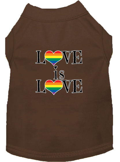 Pet Shirt "Love Is Love"