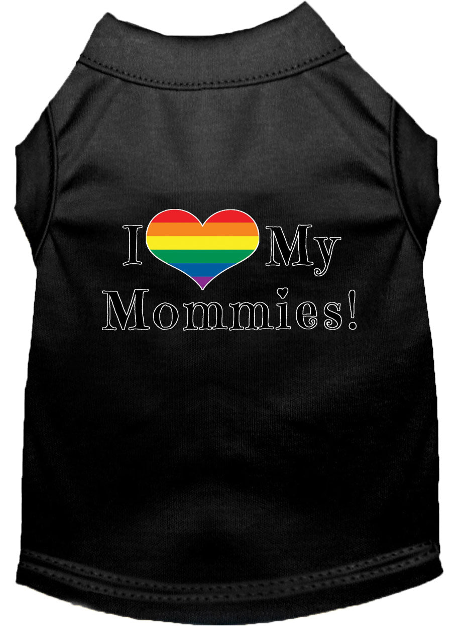 Pet Shirt "I Heart My Mommies"