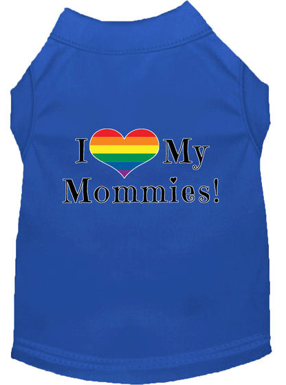 Pet Shirt "I Heart My Mommies"