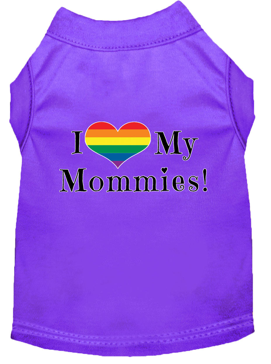 Pet Shirt "I Heart My Mommies"