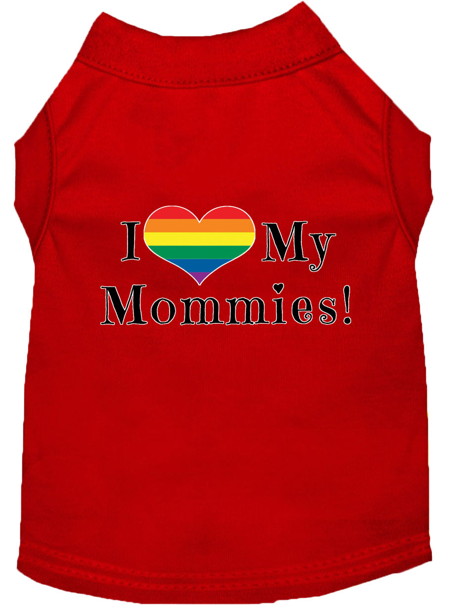 Pet Shirt "I Heart My Mommies"