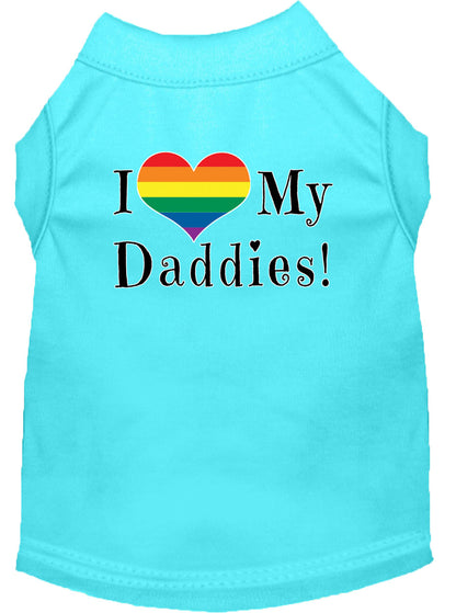 Pet Shirt "I Heart My Daddies"