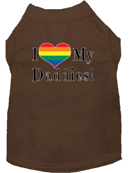 Pet Shirt "I Heart My Daddies"