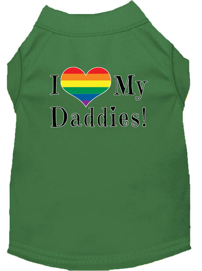 Pet Shirt "I Heart My Daddies"