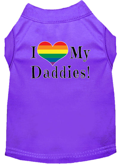 Pet Shirt "I Heart My Daddies"