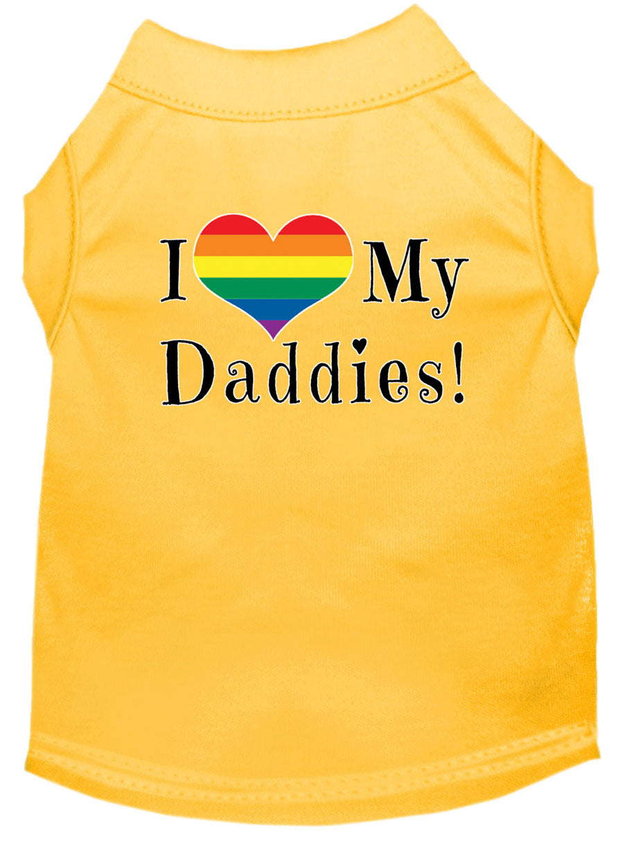 Pet Shirt "I Heart My Daddies"