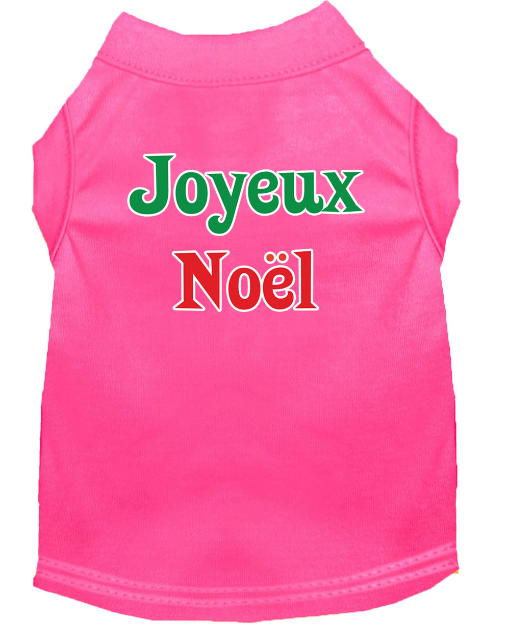 Christmas Pet Shirt, "Joyeux Noel"