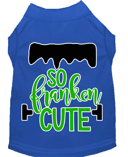 Pet Dog & Cat Shirt Screen Printed, "So Franken Cute"