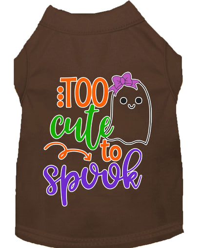 Halloween Pet Dog & Cat Shirt, "Too Cute To Spook - Girly Ghost"