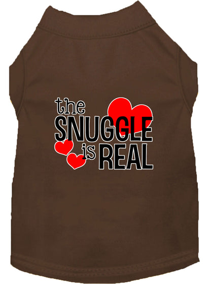Pet Shirt "The Snuggle Is Real"