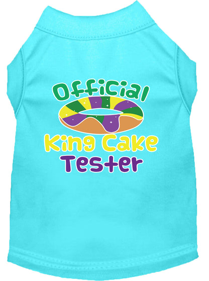Pet Dog & Cat Shirt Screen Printed, "King Cake Tester"