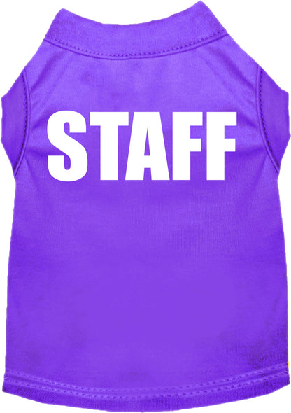 Pet Dog & Cat Shirt Screen Printed, "Staff Costume"