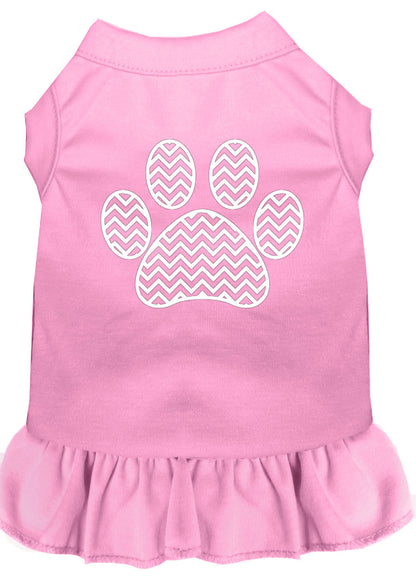 Pet Dress "Chevron Paw"