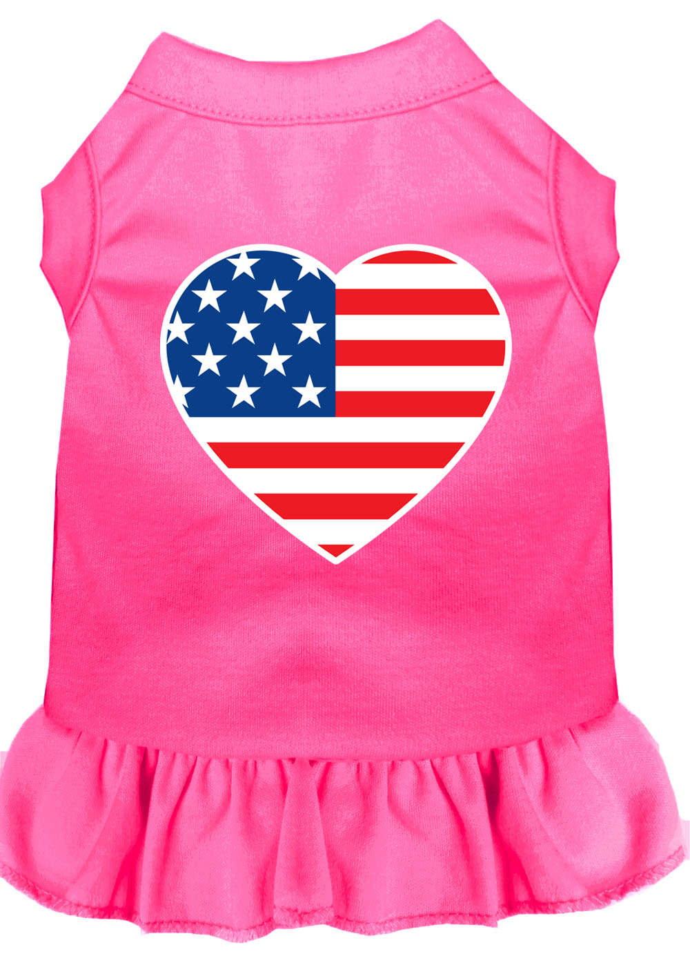 Pet Dress "American Flag Heart"