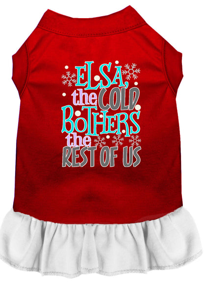 Pet Dress "Elsa, The Cold Bothers The Rest Of Us"