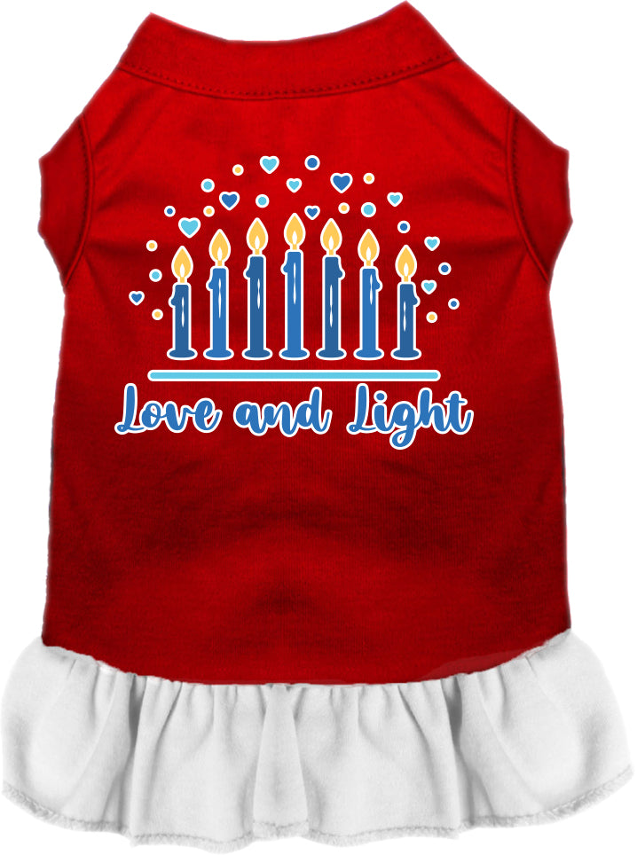 Hanukkah Pet Dress "Love and Light"